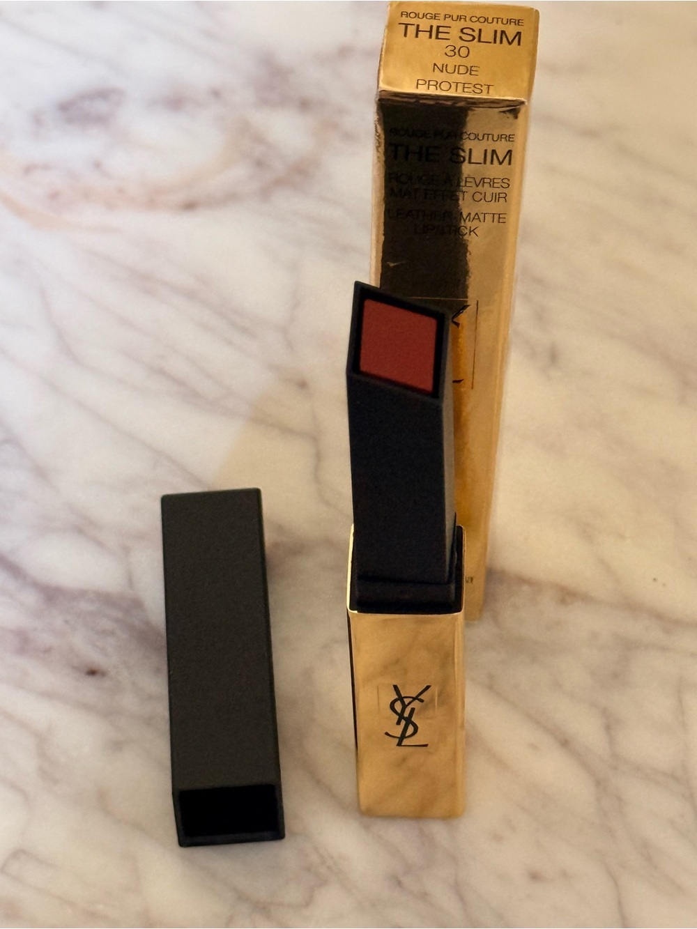 Yves Saint Laurent 
Rouge Pur Couture The Slim Matte Lipstick Nude Protest NIB - Picture 7 of 7
